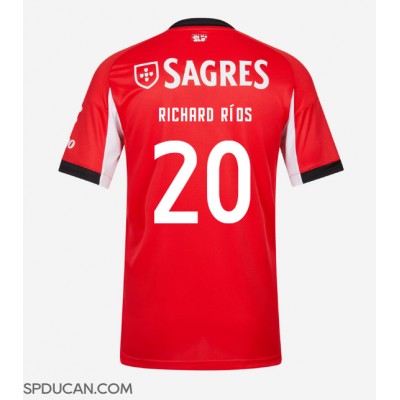 Muški Nogometni Dres Benfica Richard Rios #20 Domaci 2025-26 Kratak Rukav Muški Nogometni Dres Benfica Richard Rios #20 Domaci 2025-26 Kratak Rukav